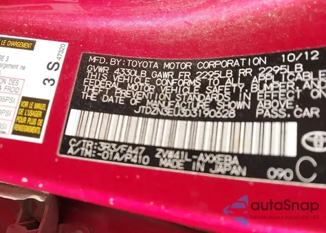 2013 Toyota Prius V Two from USA, damaged, VIN JTDZN3EU3D3190628